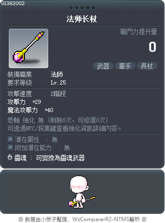 法师长杖 Tooltip
