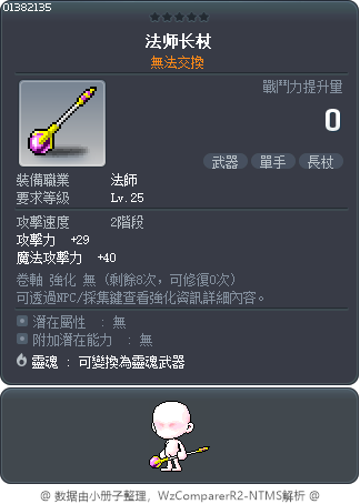 法师长杖 Tooltip