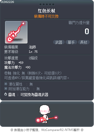 红色长杖 Tooltip