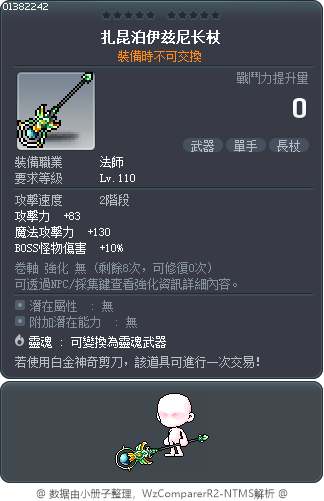扎昆泊伊兹尼长杖 Tooltip