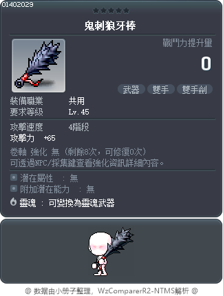 鬼刺狼牙棒 Tooltip