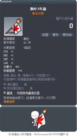 Maple 1500 Anniv. Flag Tooltip