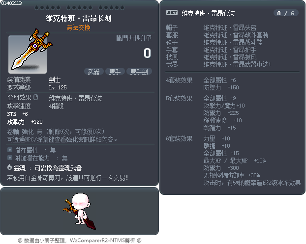 维克特班·雷昂长剑 Tooltip