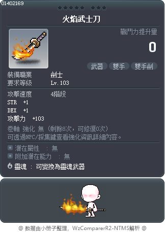火焰武士刀 Tooltip