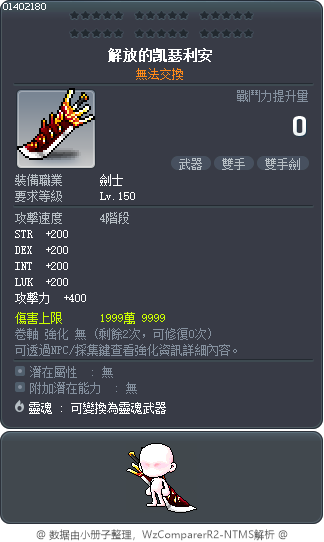 解放的凯瑟利安 Tooltip