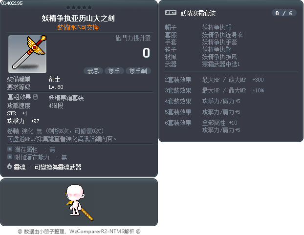 妖精争执亚历山大之剑 Tooltip