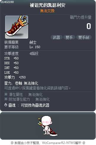 被诅咒的凯瑟利安 Tooltip
