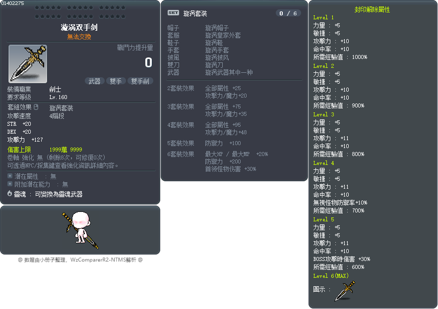 漩涡双手剑 Tooltip