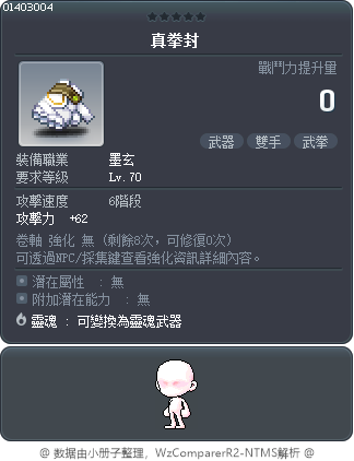 真拳封 Tooltip