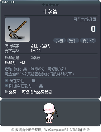 十字镐 Tooltip