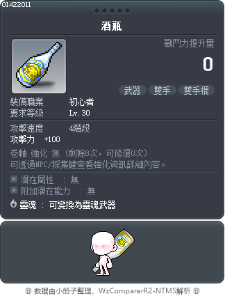 酒瓶 Tooltip