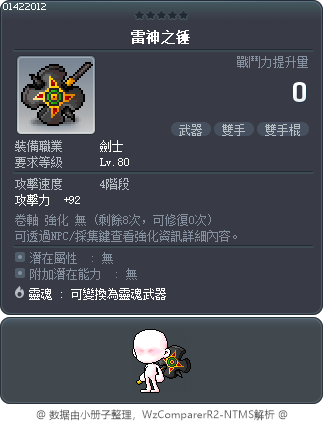 雷神之锤 Tooltip