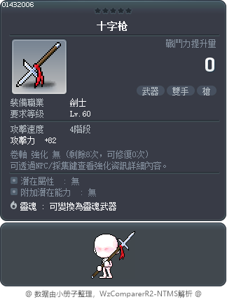十字枪 Tooltip