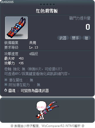 红色滑雪板 Tooltip