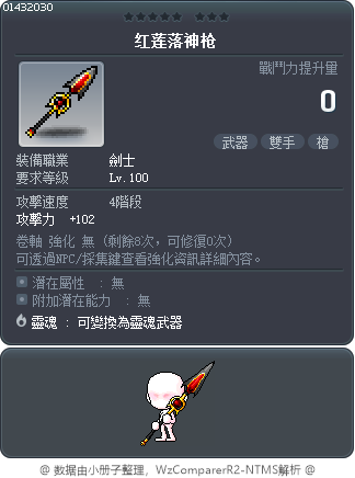 红莲落神枪 Tooltip