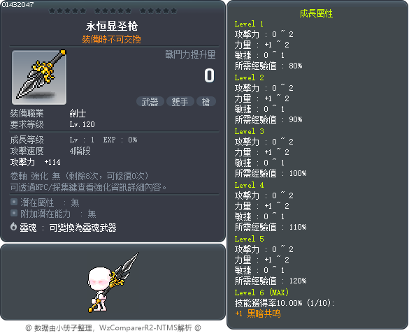 永恒显圣枪 Tooltip