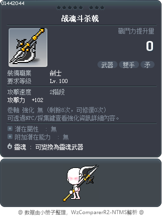 战魂斗杀戟 Tooltip