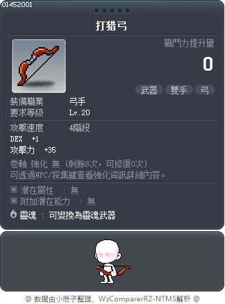 打猎弓 Tooltip
