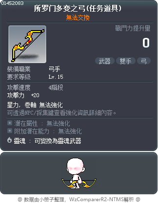 索羅門不穩定弓 Tooltip