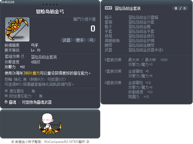 冒险岛铂金弓 Tooltip