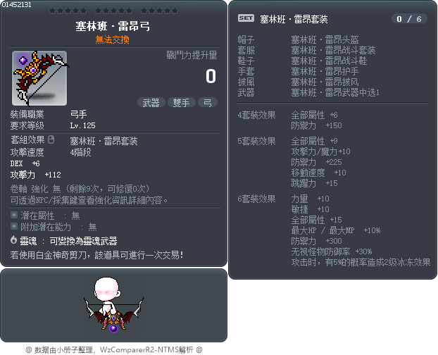塞林班·雷昂弓 Tooltip