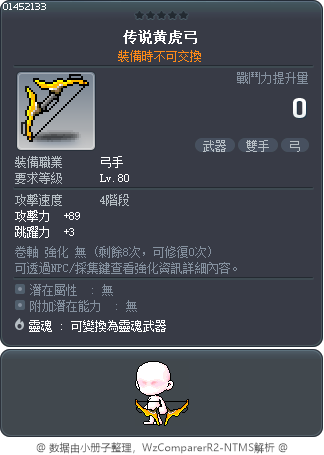 传说黄虎弓 Tooltip