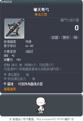 破天弩弓 Tooltip