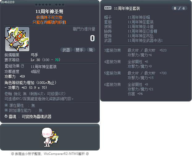 11周年神圣弩 Tooltip