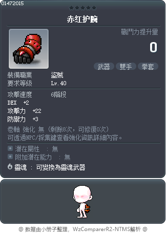 赤红护腕 Tooltip