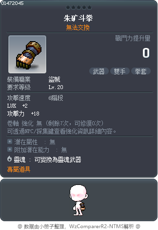 朱矿斗拳 Tooltip