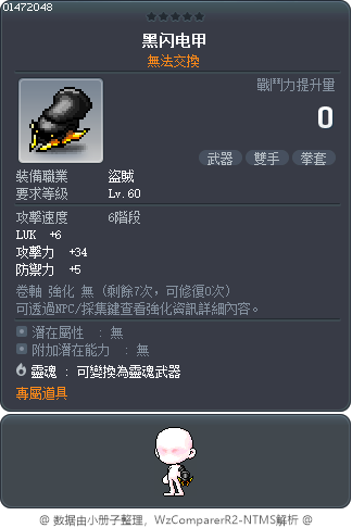 黑闪电甲 Tooltip