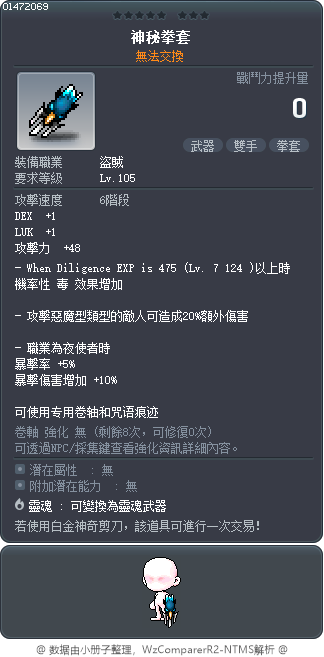 神秘拳套 Tooltip