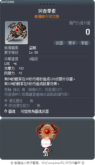 贝音拳套 Tooltip