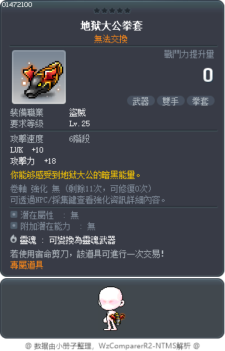 地狱大公拳套 Tooltip