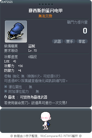 薛西斯的蓝闪电甲 Tooltip