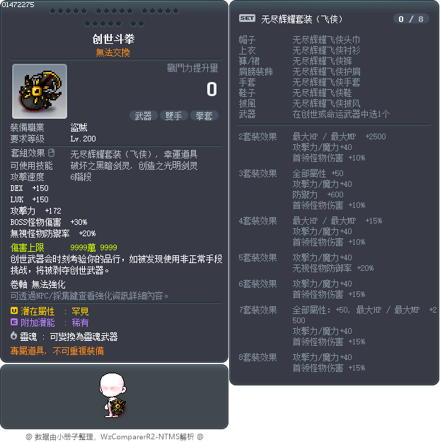 創世鬥拳 Tooltip