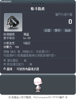 格斗指虎 Tooltip