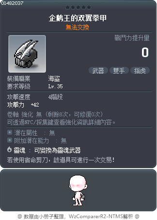 企鹅王的双翼拳甲 Tooltip