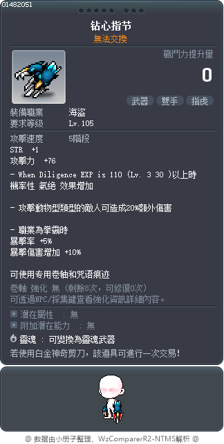 钻心指节 Tooltip