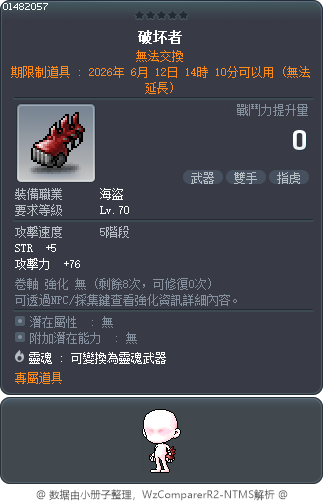 破坏者 Tooltip