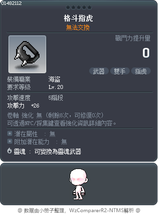 格斗指虎 Tooltip