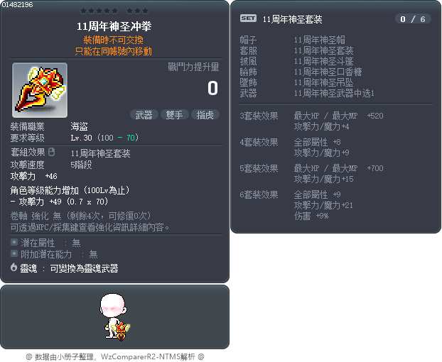 11周年神圣冲拳 Tooltip