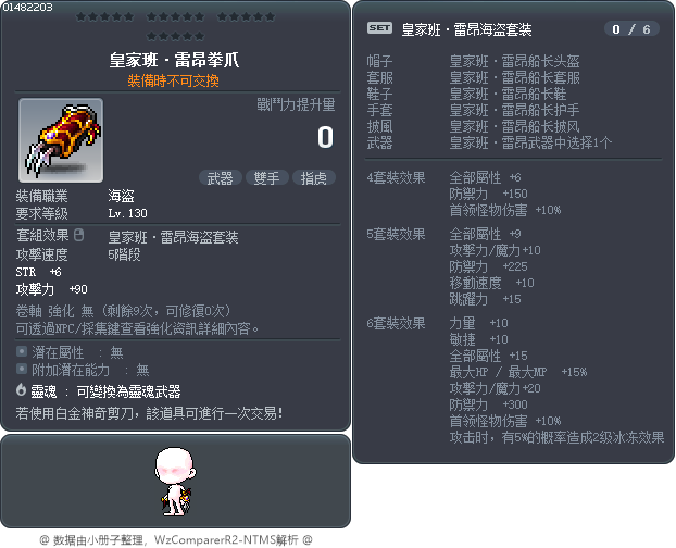 皇家班·雷昂拳爪 Tooltip