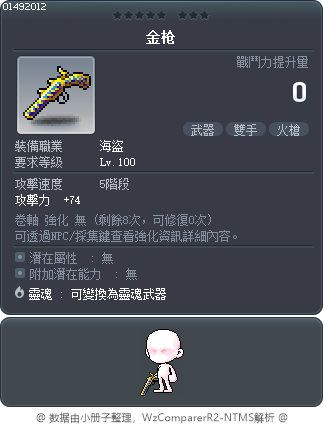 金枪 Tooltip