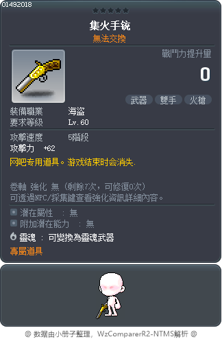 集火手铳 Tooltip