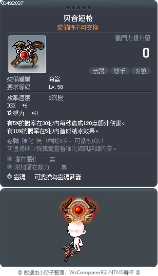 贝音短枪 Tooltip