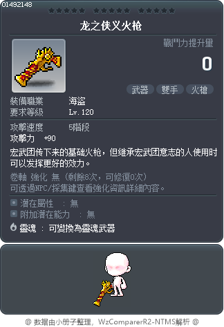 龙之侠义火枪 Tooltip