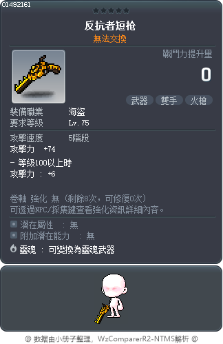 反抗者短枪 Tooltip