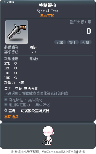 特制银枪 Tooltip