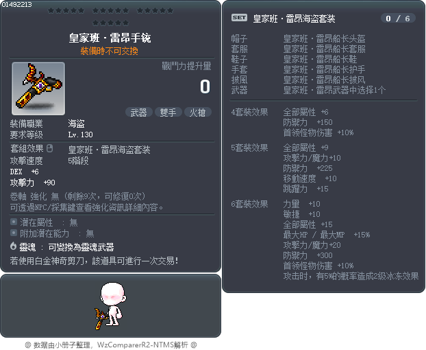 皇家班·雷昂手铳 Tooltip